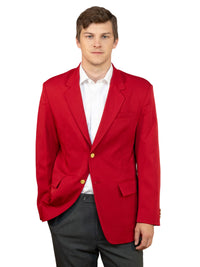 Men's 6-Pocket Single-Breasted Blazer - 1000C - Red