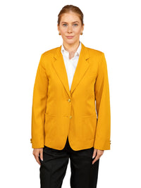 Women's 6-Pocket Single-Breasted Blazer - 2000C - Gold