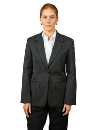 Women's Single Breasted Blazer - 2050HEA - Charcoal