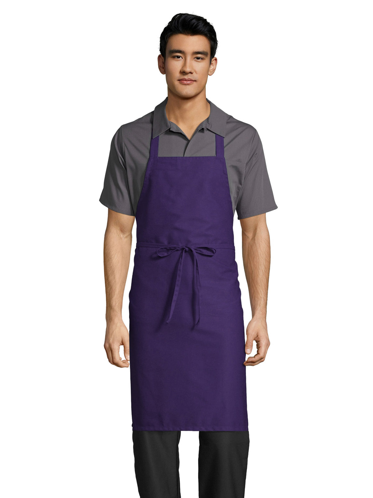 Unisex No Pocket Apron - 3000 - Purple