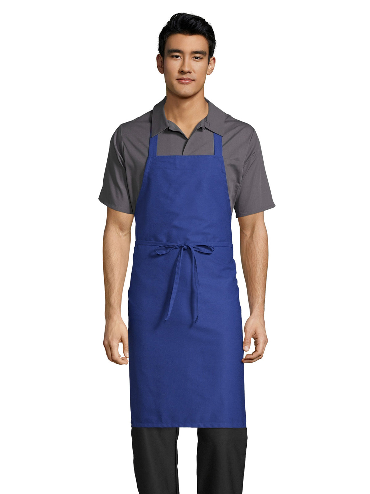 Unisex No Pocket Apron - 3000 - Royal