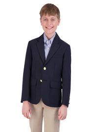 Boy's Two-Button UltraLux 100% Polyester Blazer - 3000C - Navy