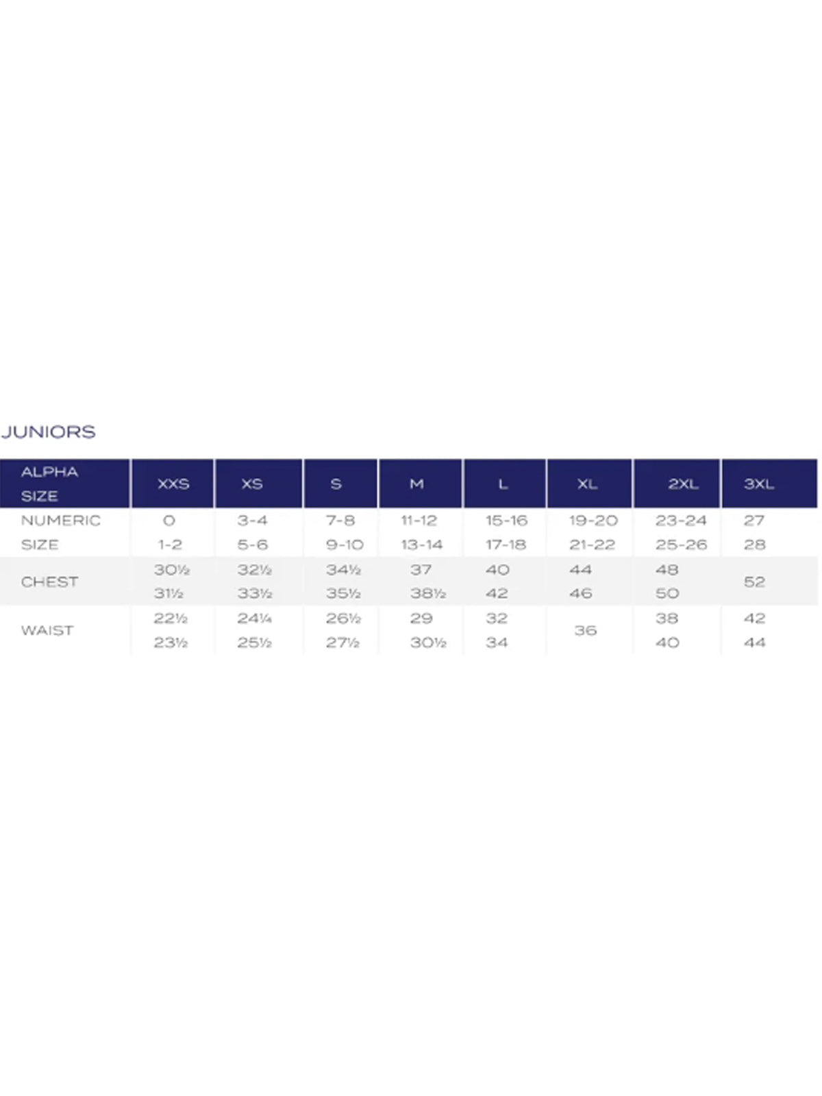 SIZECHART