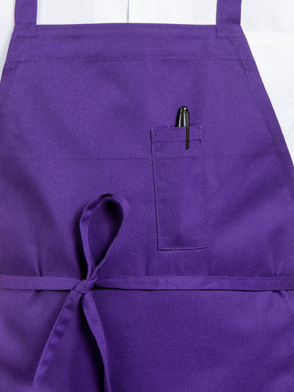 Unisex Pencil Pocket Apron - 3004 - Purple