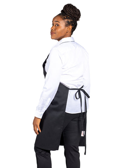 Unisex Mid-Length Apron - 3005 - Black