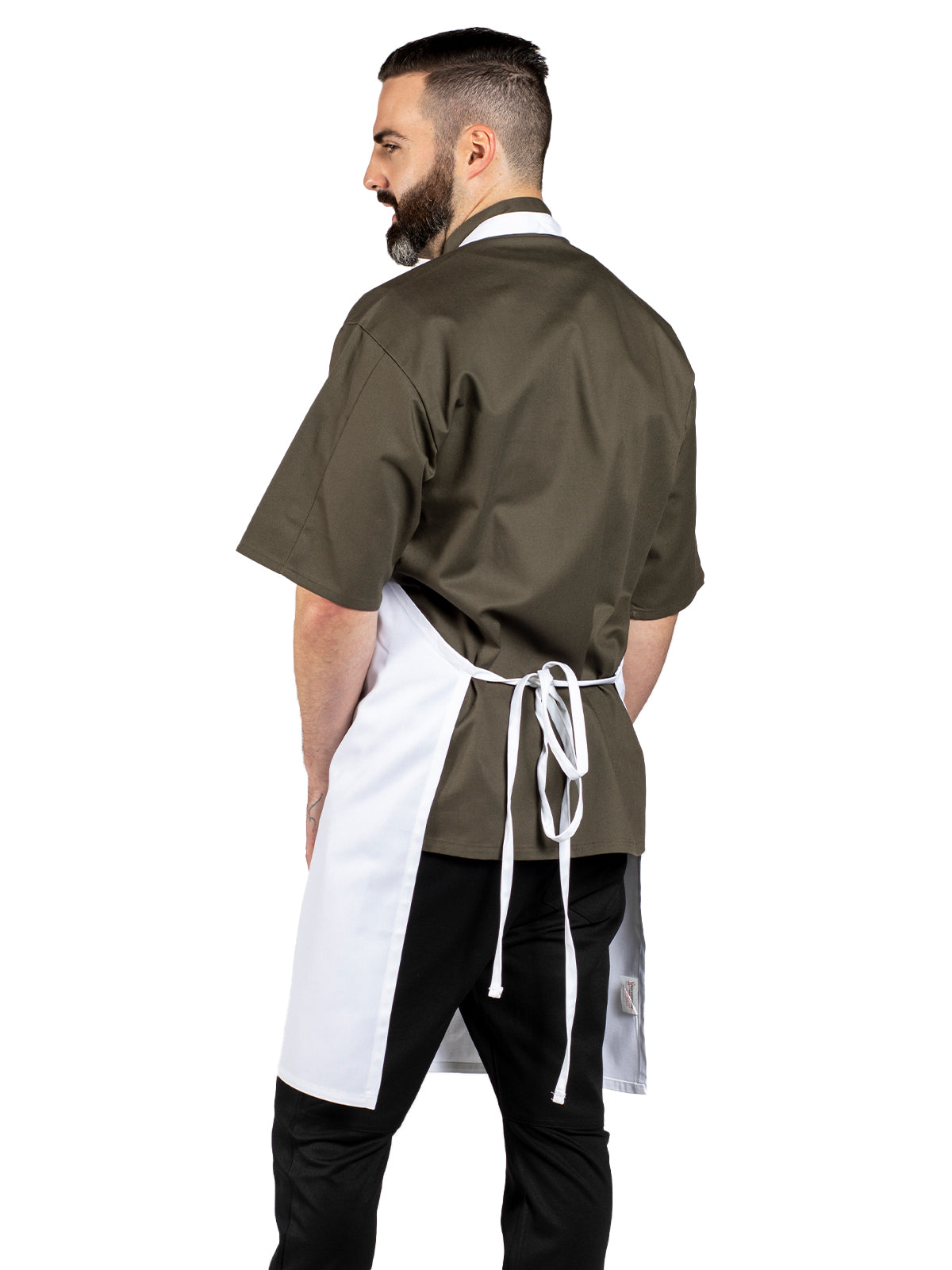 Unisex Mid-Length Apron - 3005 - White