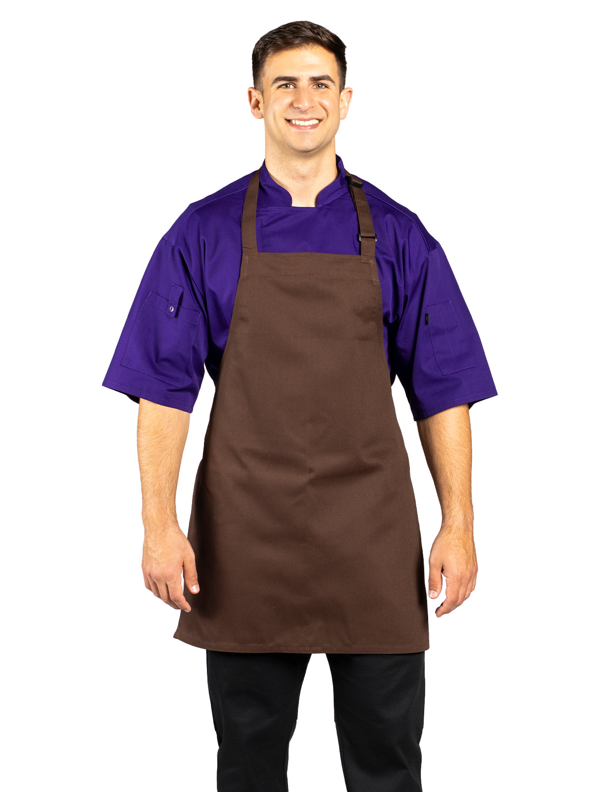 Unisex Adjustable Neck Apron - 3010 - Brown