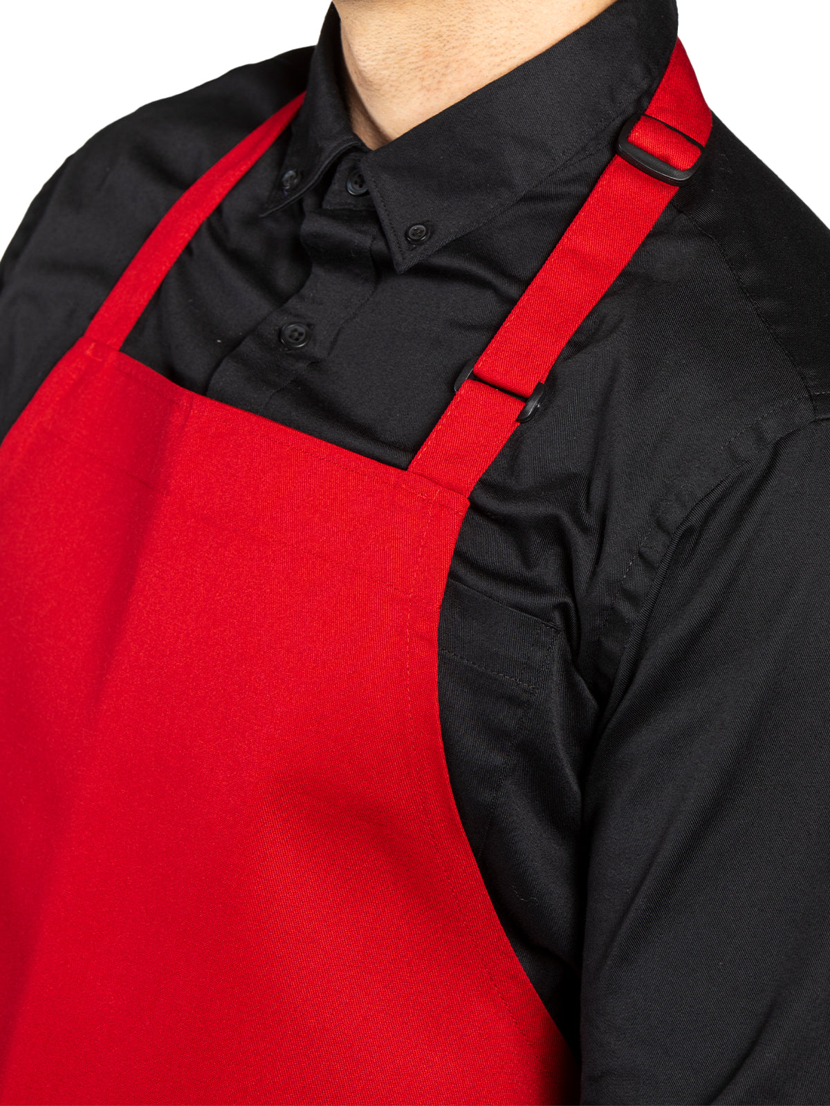 Unisex Adjustable Neck Apron - 3010 - Red