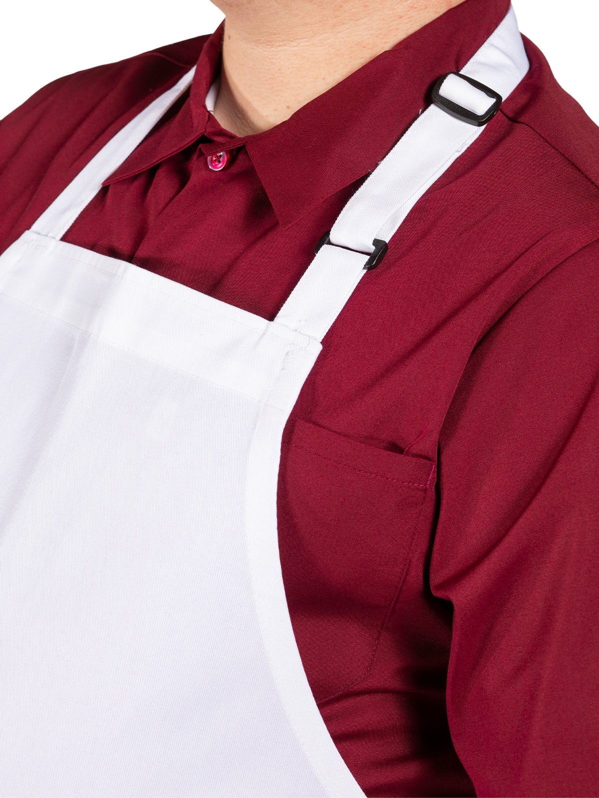 Unisex Adjustable Neck Apron - 3010 - White