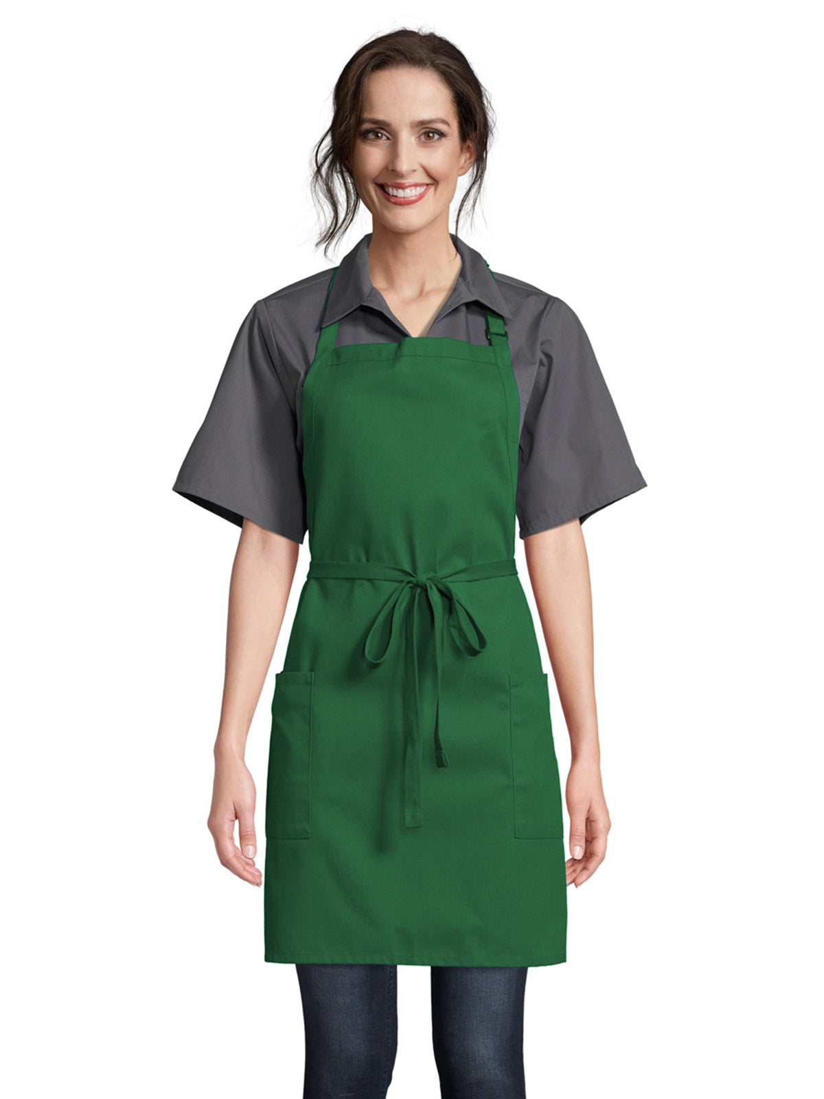 Unisex Adjustable Neck Apron - 3016 - Kelly