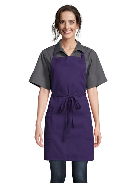 Unisex Adjustable Neck Apron - 3016 - Purple