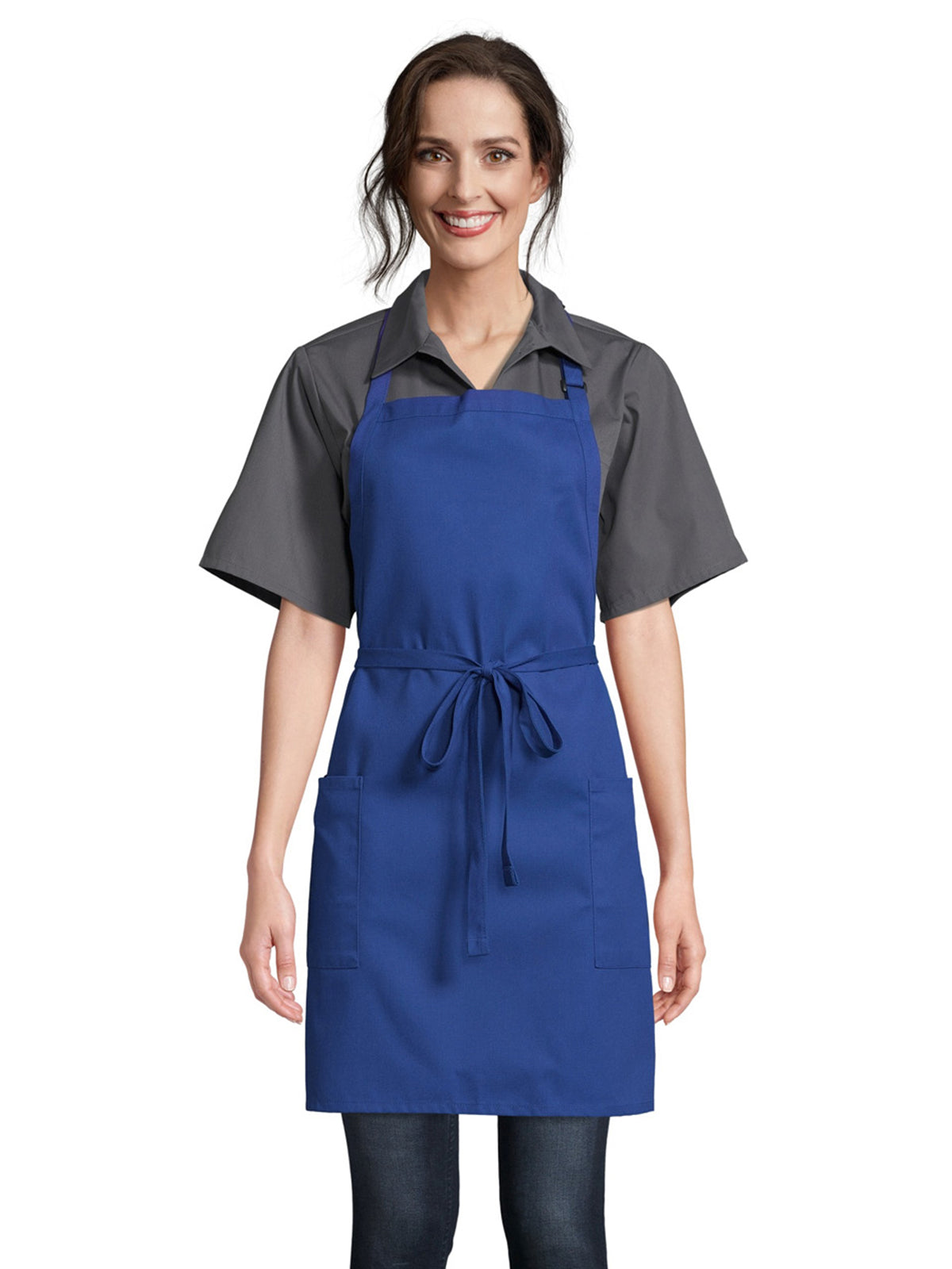 Unisex Adjustable Neck Apron - 3016 - Royal