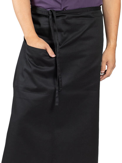 Unisex Reinforced Bar Tacking Apron - 3052 - Black