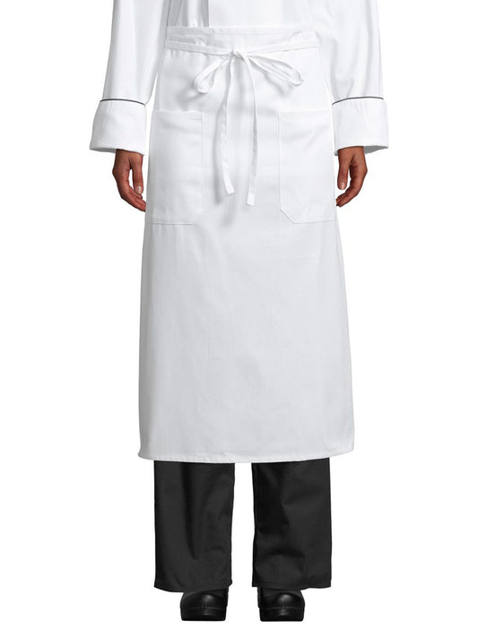 Unisex Reinforced Bar Tacking Apron - 3053 - White