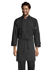 Unisex Two-Section Patch Pocket Apron - 3056 - Pin Stripe