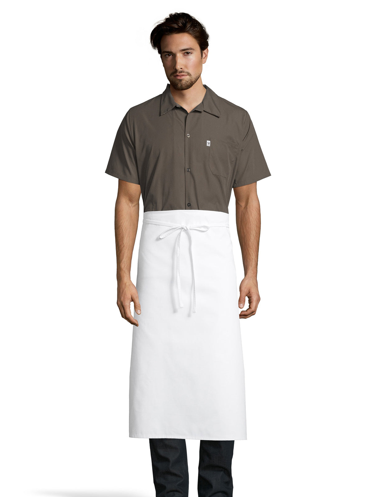 Unisex Reversible Waist Apron - 3057L - White