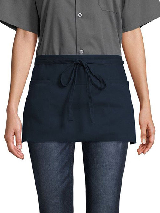 Unisex Three-Section Pocket Apron - 3067 - Navy