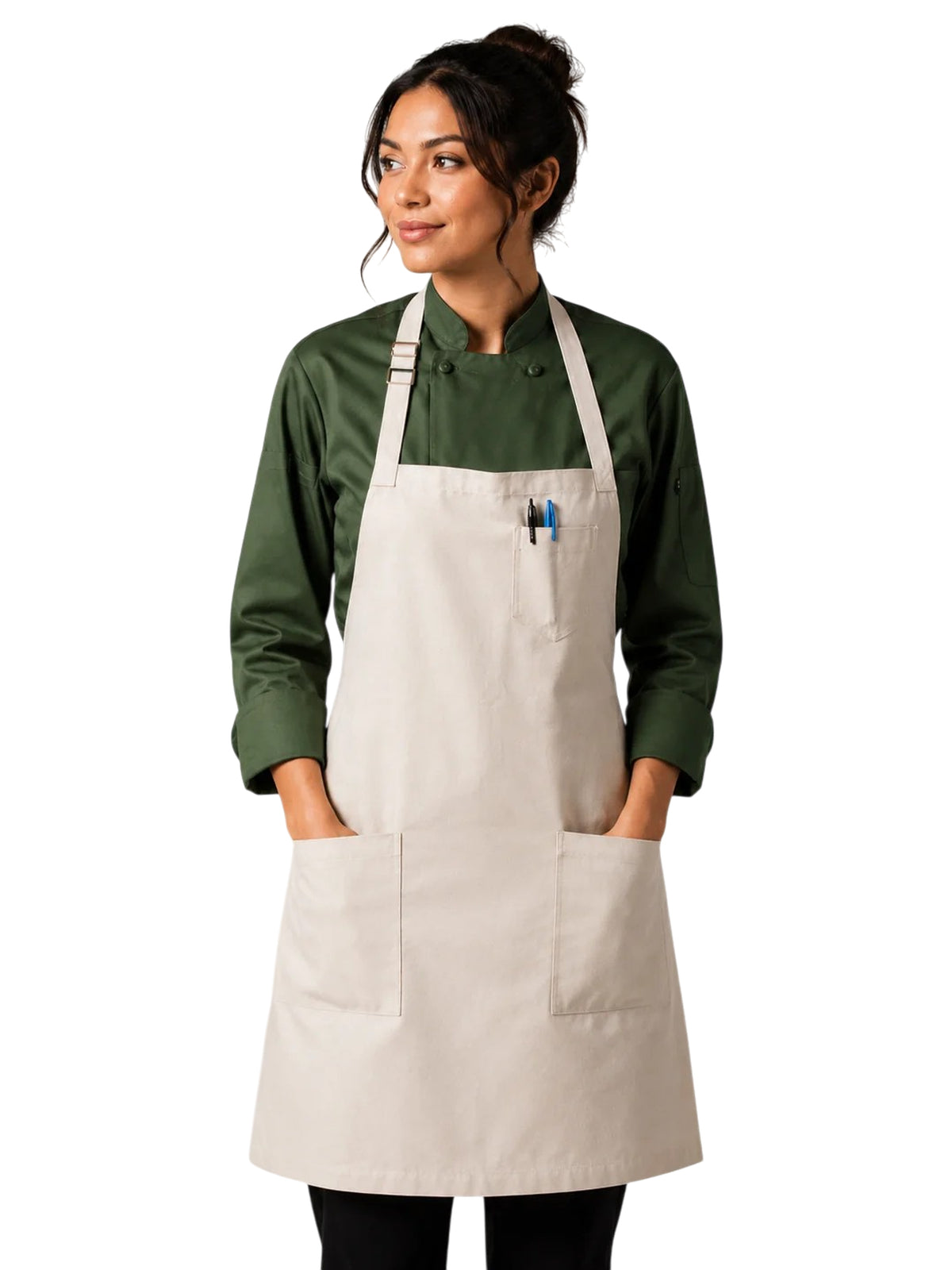 Unisex Apron - 3115 - Sand Beige Canvas
