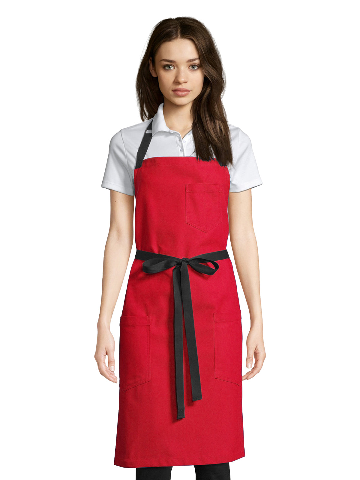 Unisex Apron - 3116 - Red Canvas