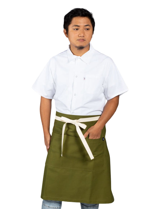 Unisex Apron - 3117 - Moss Green Canvas
