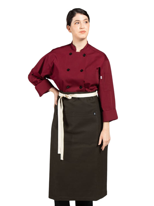 Unisex Apron - 3119 - Dark Brown Canvas