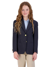 Girl's Two-Button UltraLux 100% Polyester Blazer - 4000C - Navy