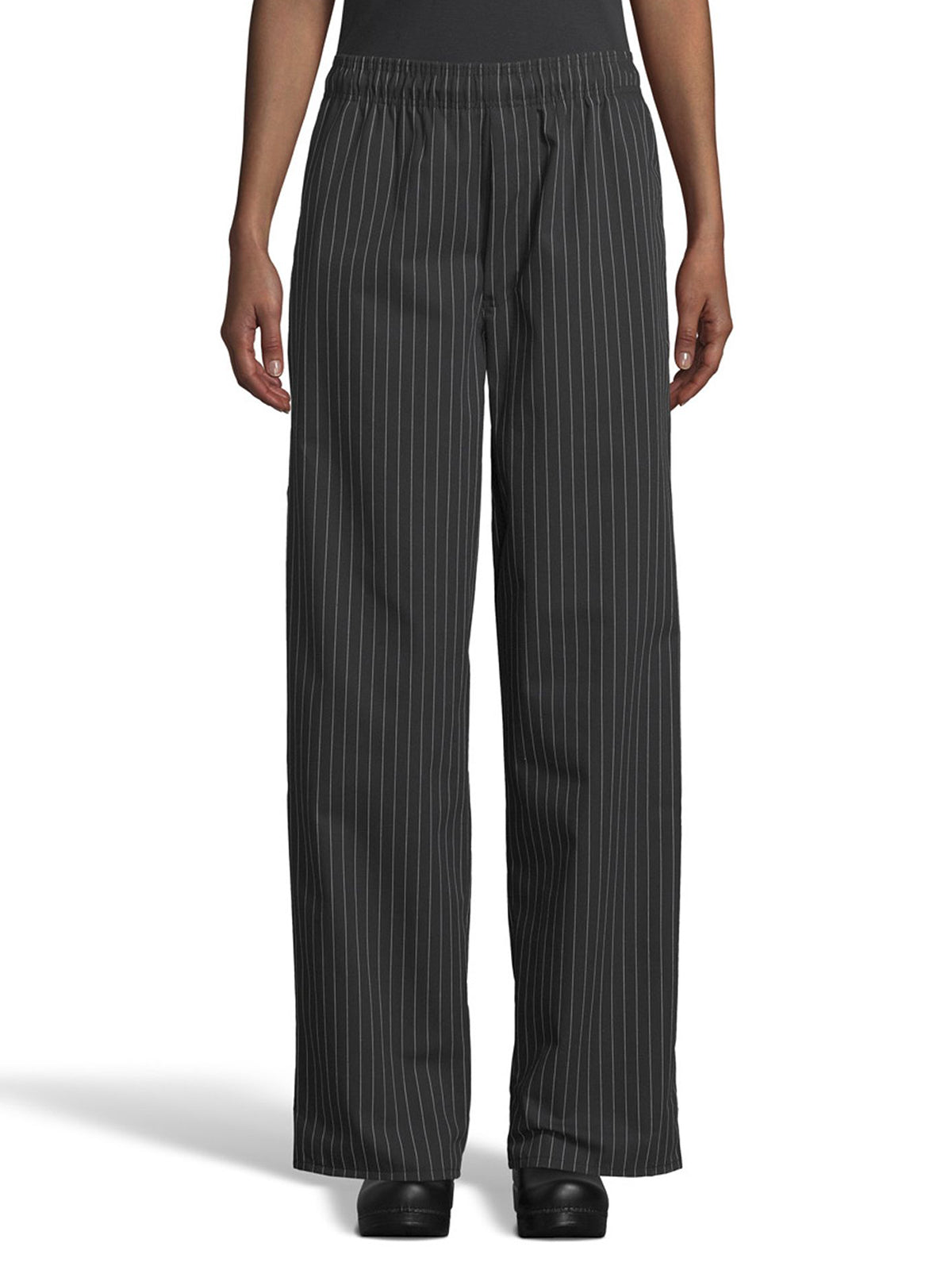 Unisex Chef Pant - 4003 - Black/White Pinstripe