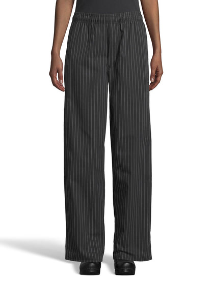 Unisex Chef Pant - 4003 - Black/White Pinstripe