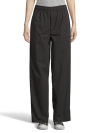 Unisex Chef Pant - 4003 - Black/Red Pinstripe