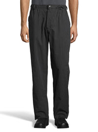 Unisex Chef Pant - 4020 - Black/White Pinstripe