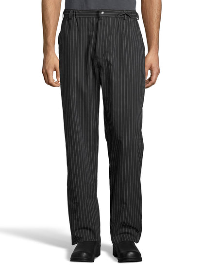 Unisex Chef Pant - 4020 - Black/White Pinstripe
