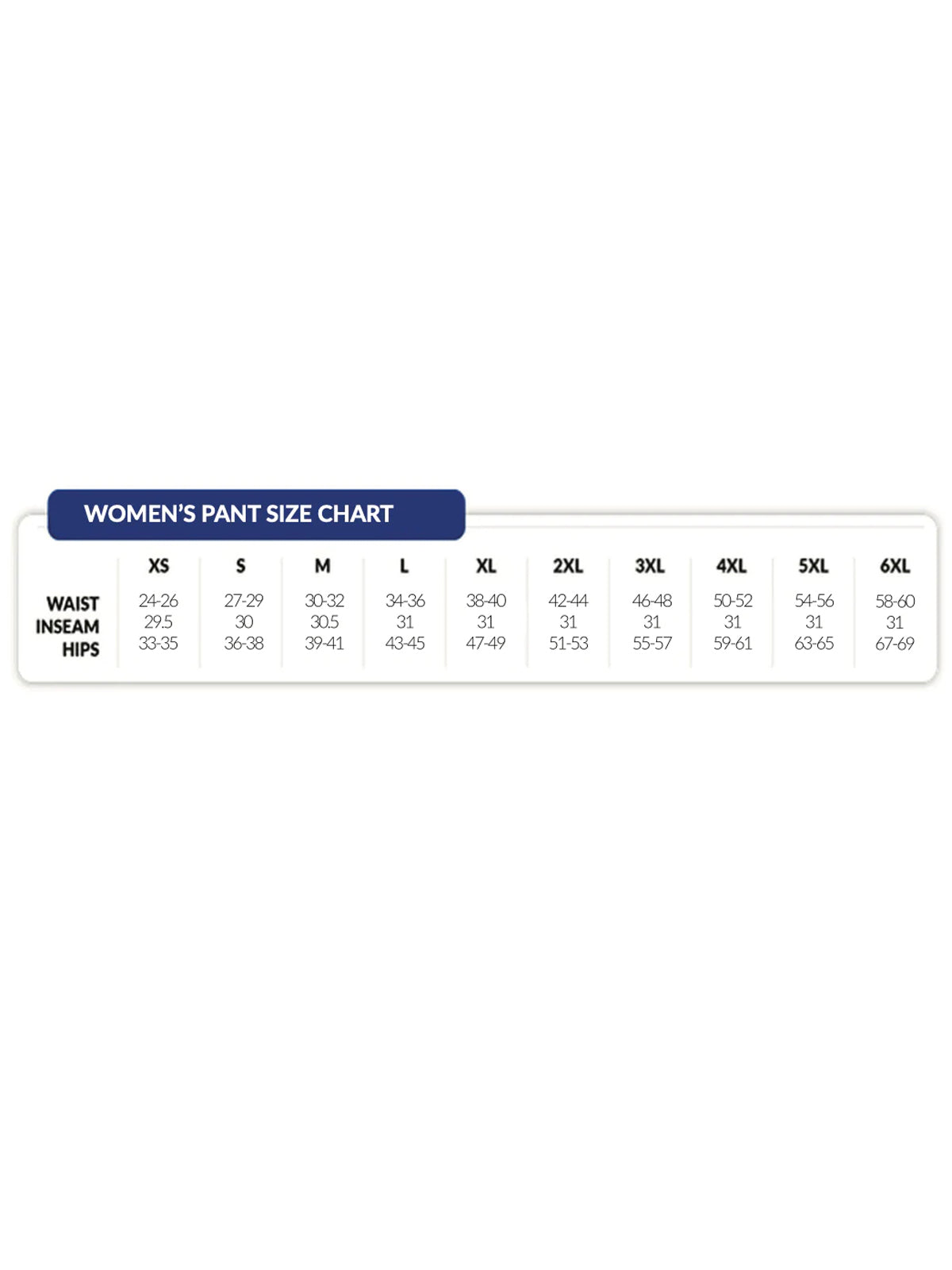 SIZECHART