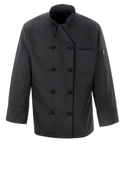 Unisex Ten Knot Button 30" Chef Coat - 0427 - Black
