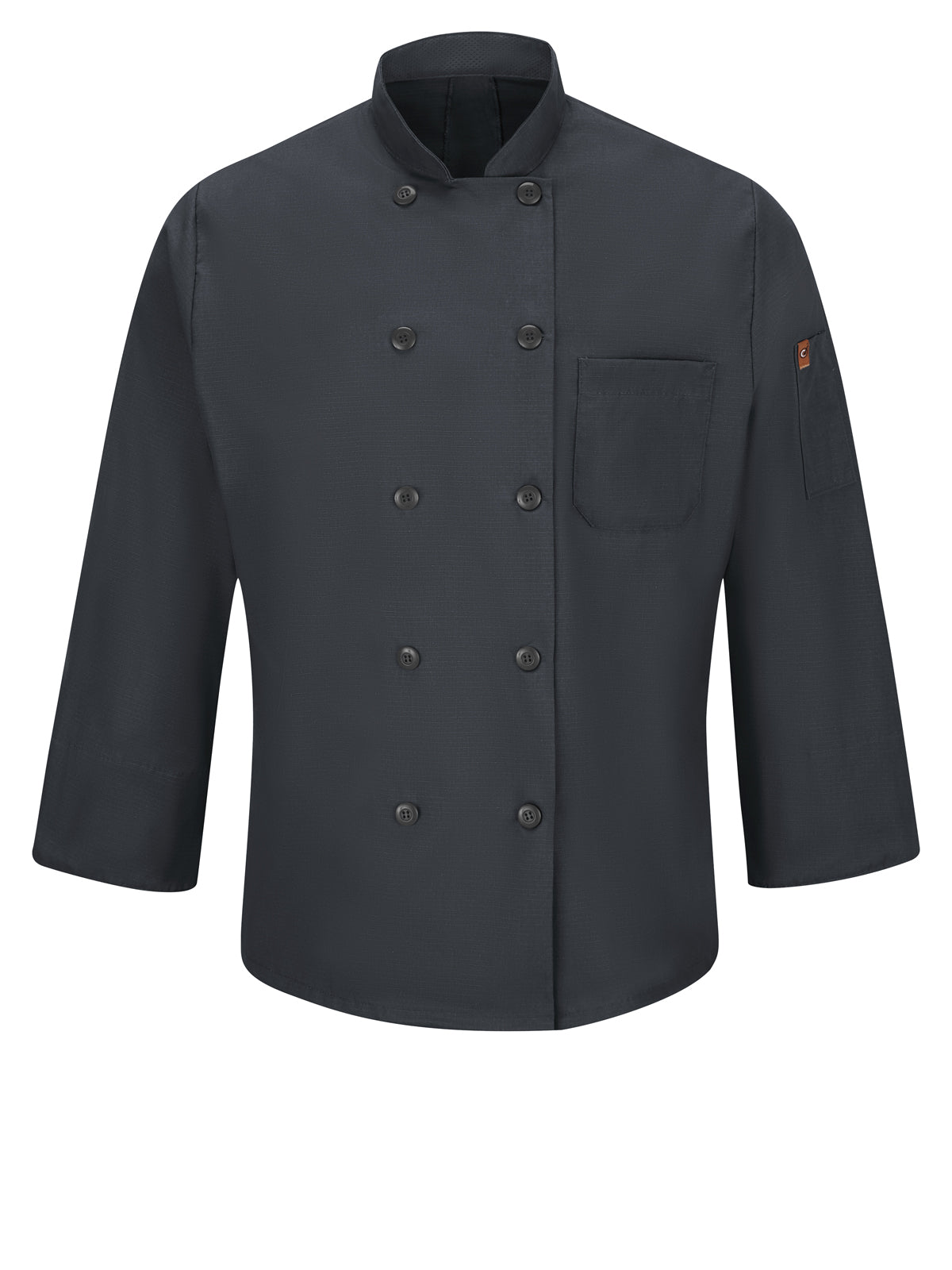 Men's Ten-Button 25" Chef Coat with OilBlok + MIMIX™ - 042X - Charcoal