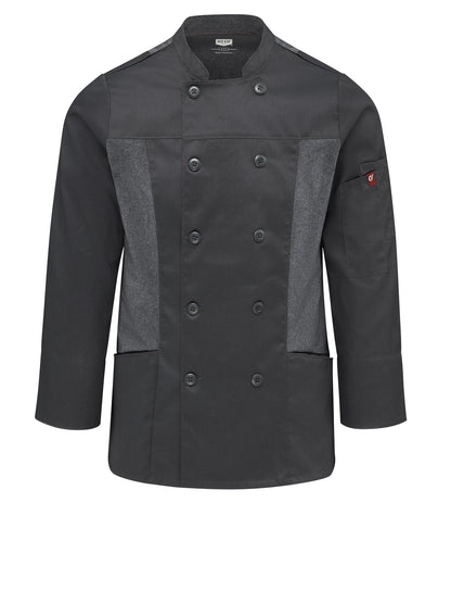 Women's Deluxe Airflow Chef Coat - 053W - Charcoal