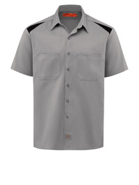 Men's Performance Short-Sleeve Team Shirt - 05 - Smoke/Black