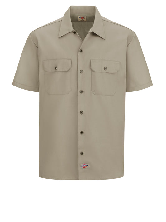 Men's Short-Sleeve Traditional Work Shirt - 2574 - Desert Sand