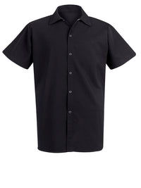 Unisex Short Sleeve Cook Shirt - 5035 - Black
