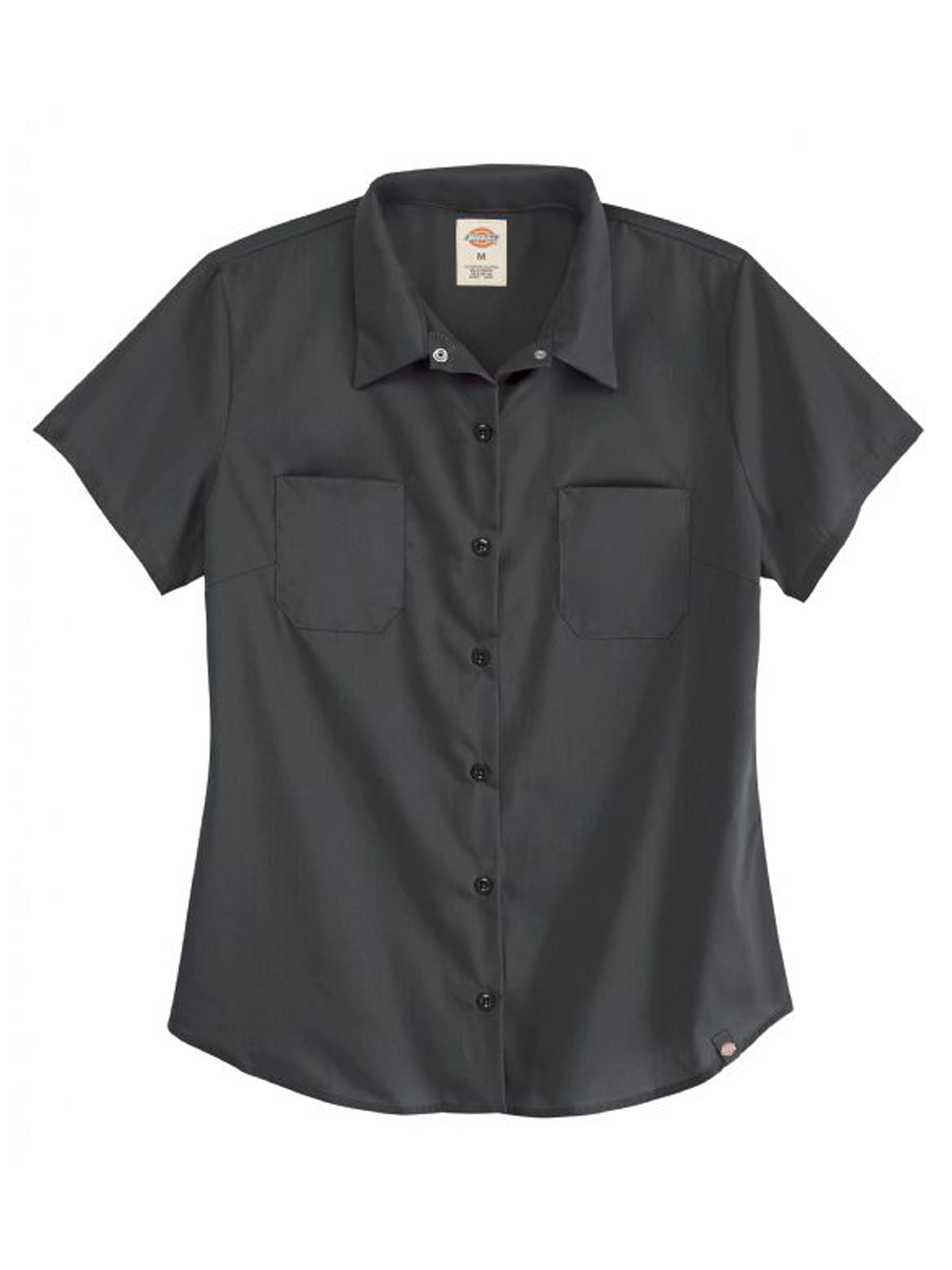 Women's Short-Sleeve Button-Down Industrial Shirt - 5350 - Dark Charcoal