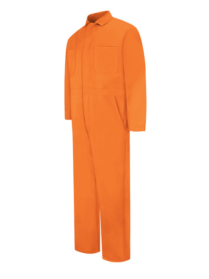 Men's Snap-Front Cotton Coverall - CC14 - Orange