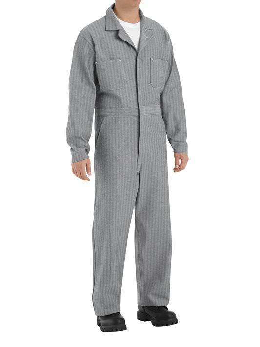 Men's Button-Front Coverall - CC16 - Herringbone