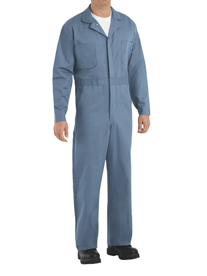 Men's Button-Front Coverall - CC16 - Postman Blue