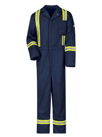 Men's Midweight Excel Flame-Resistant Reflective Classic Coverall - CECT - Navy