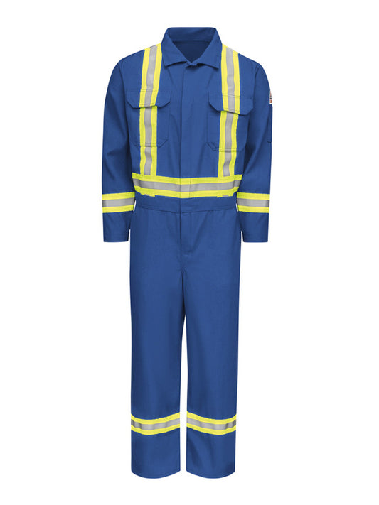 Men's Midweight Nomex Flame-Resistant Reflective Premium Coverall - CNBC - Royal Blue