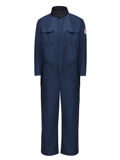 Men's Flame-Resistant and Chemical Splash Protection Coverall - CNR6 - Navy