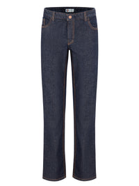 Women's Industrial Denim 5-Pocket Relaxed Fit Jean - FD23 - Indigo Blue