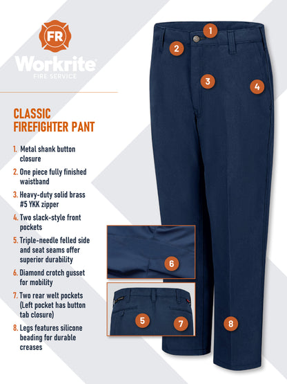 Men's Full Cut Classic Firefighter Pant - FP52 - Navy