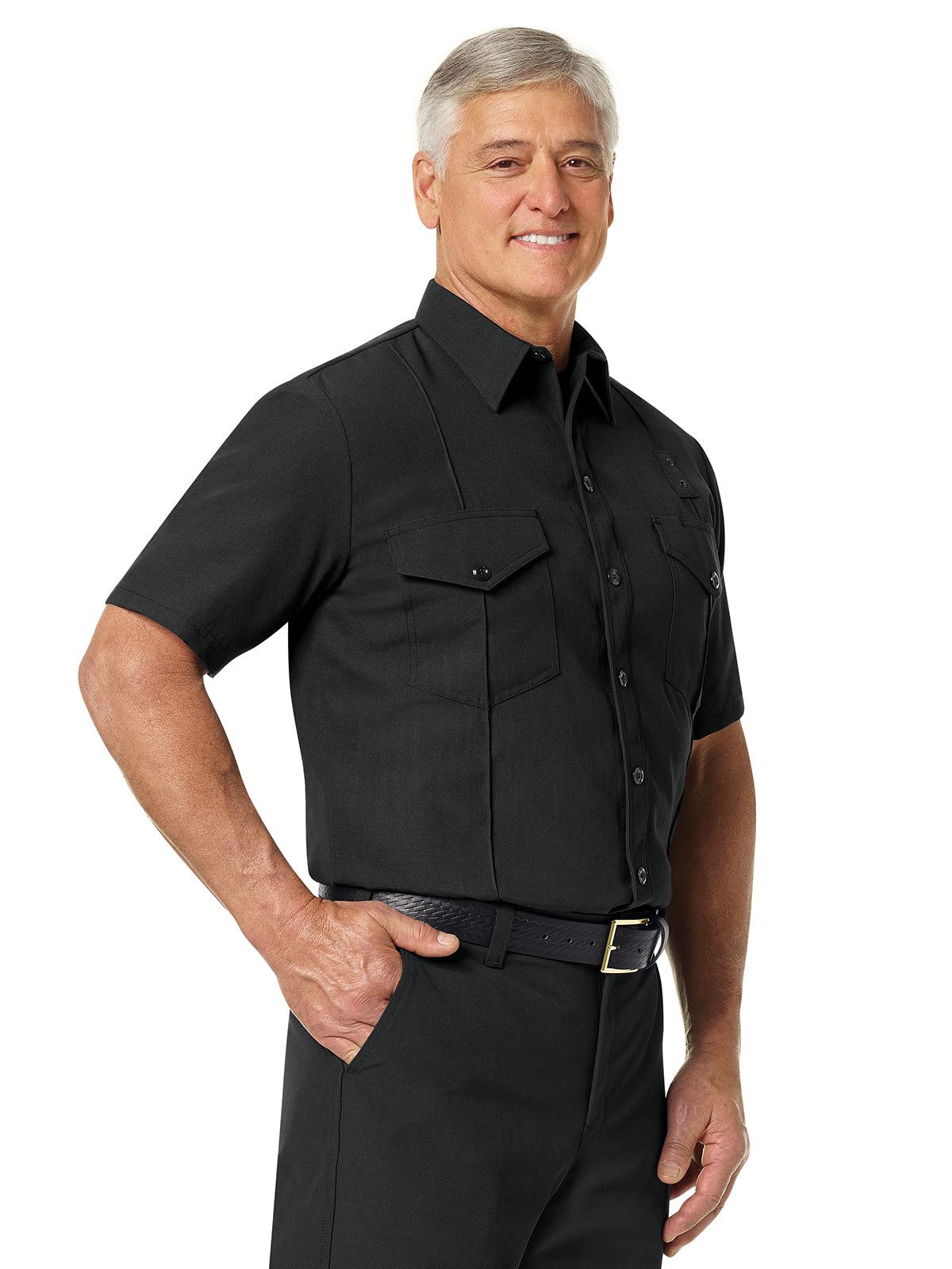 Men's 4.5 Nmx Short Sleeve Firefighter Shirt - FSF2 - Black