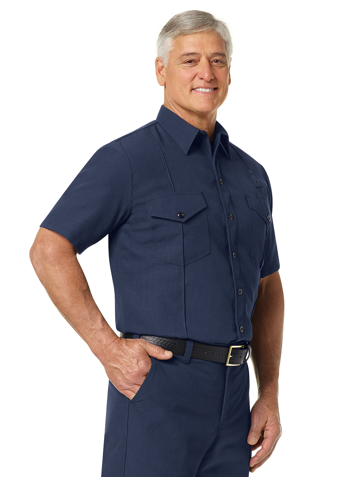 Men's 4.5 Nmx Short Sleeve Firefighter Shirt - FSF2 - Navy