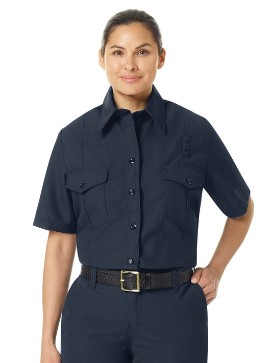 Women's Classic Short Sleeve Firefighter Shirt - FSF3 - Midnight Navy